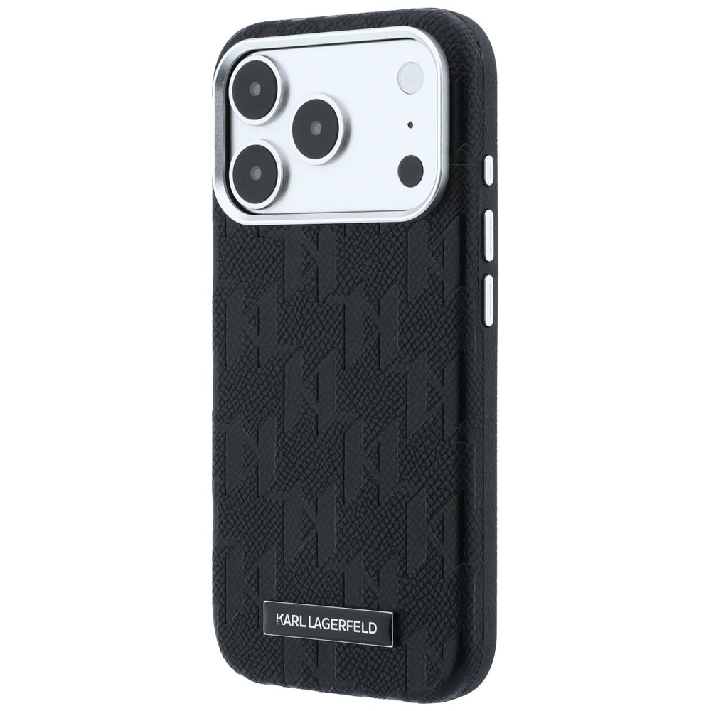 KARL LAGERFELD case for IPHONE 18 Pro Max/17 Pro Max compatible with MagSafe (Mono Resin Logo) black