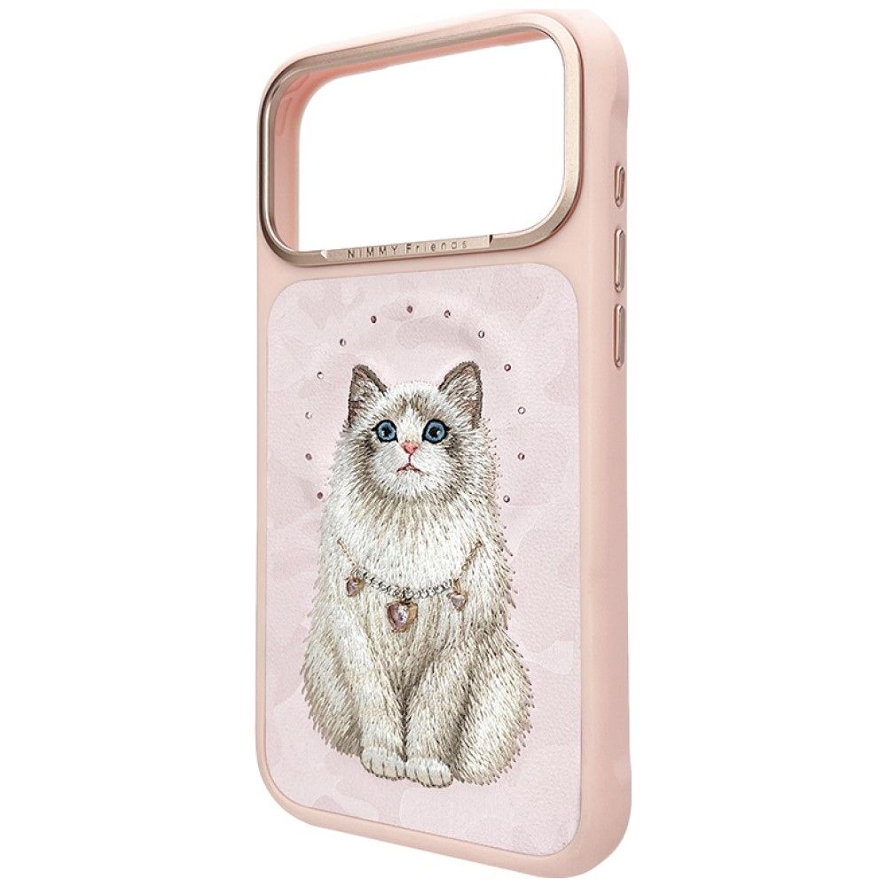 NIMMY case LUCKY FASHION CAT compatible with MagSafe for IPHONE 18 Pro Max/17 Pro Max pink