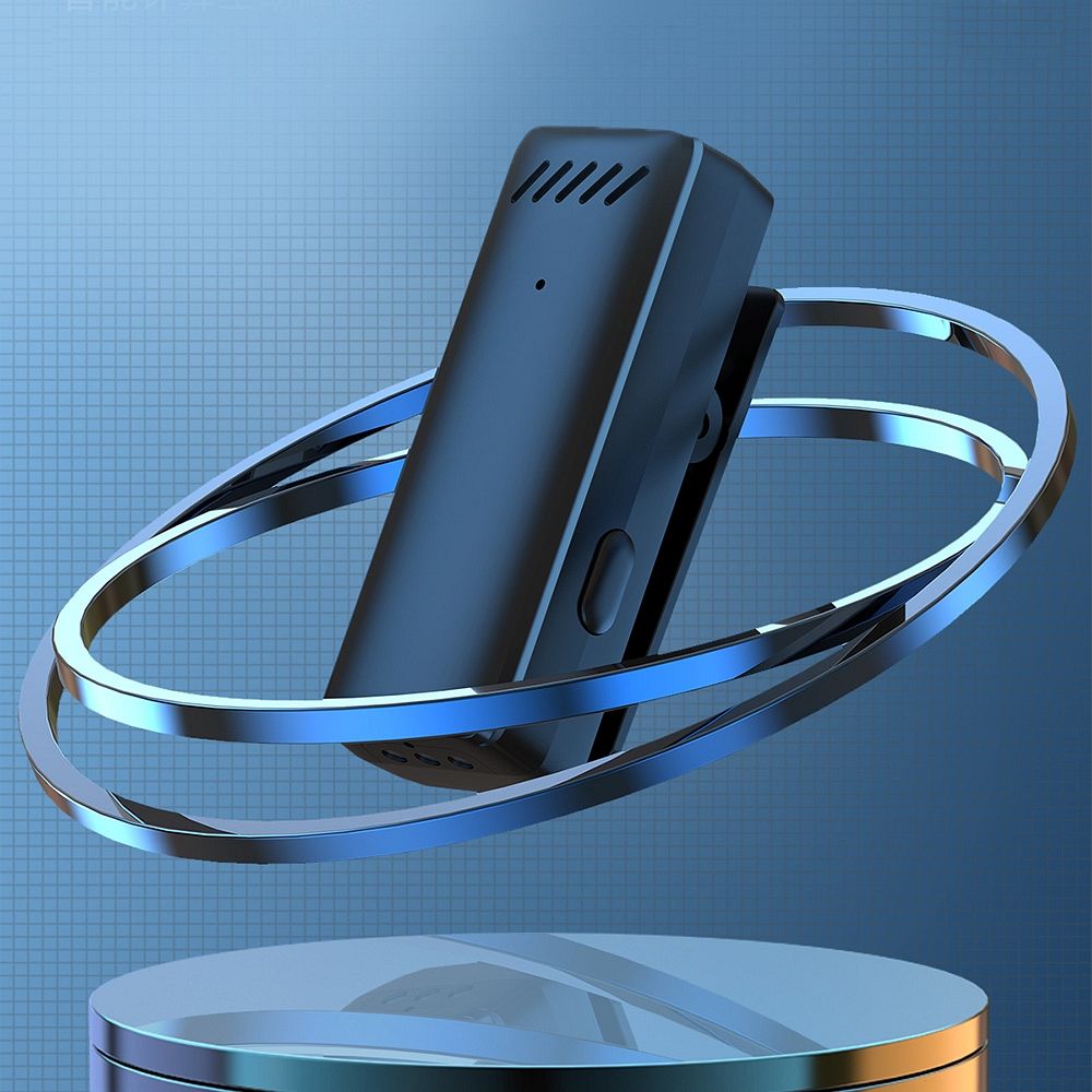 Mikrofon krawatowy bezprzewodowy Typ C z etui ładującym S11 czarny