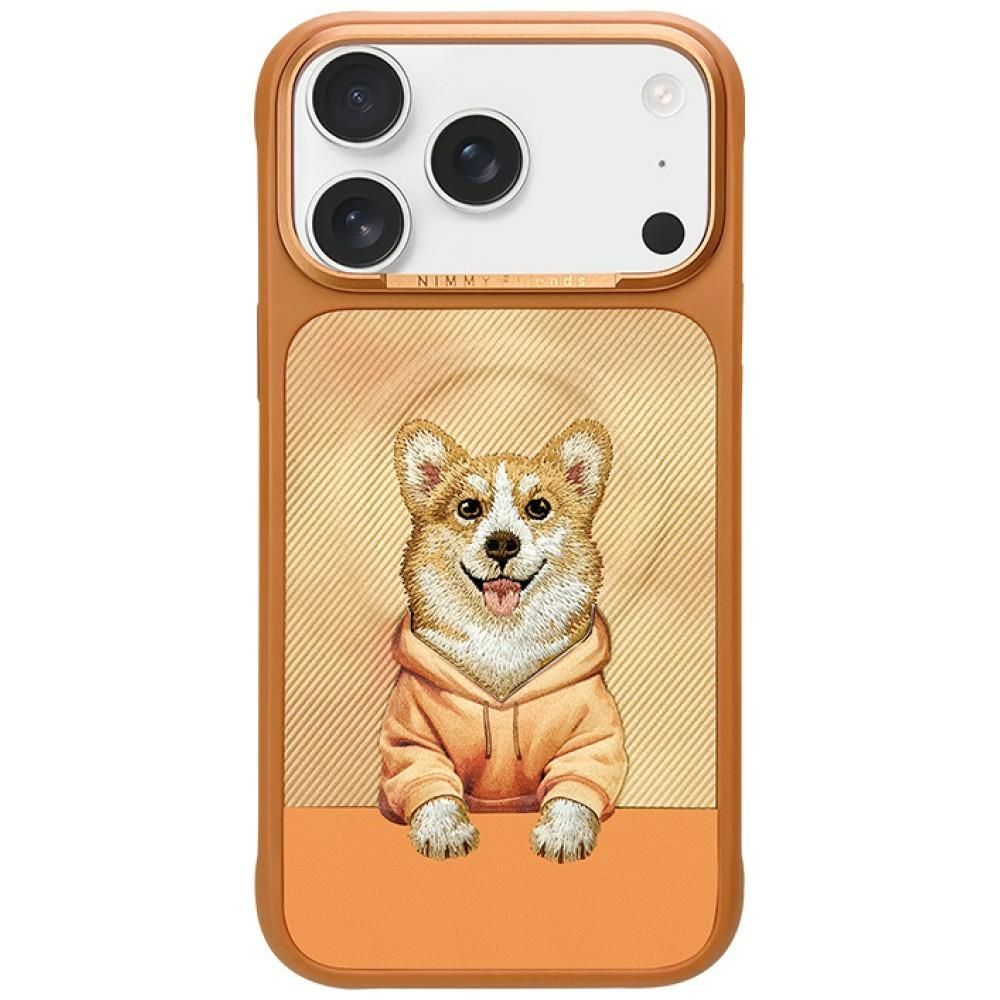 NIMMY case GENTLE PETS SERIES DOG compatible with MagSafe for IPHONE 18 Pro Max/17 Pro Max orange