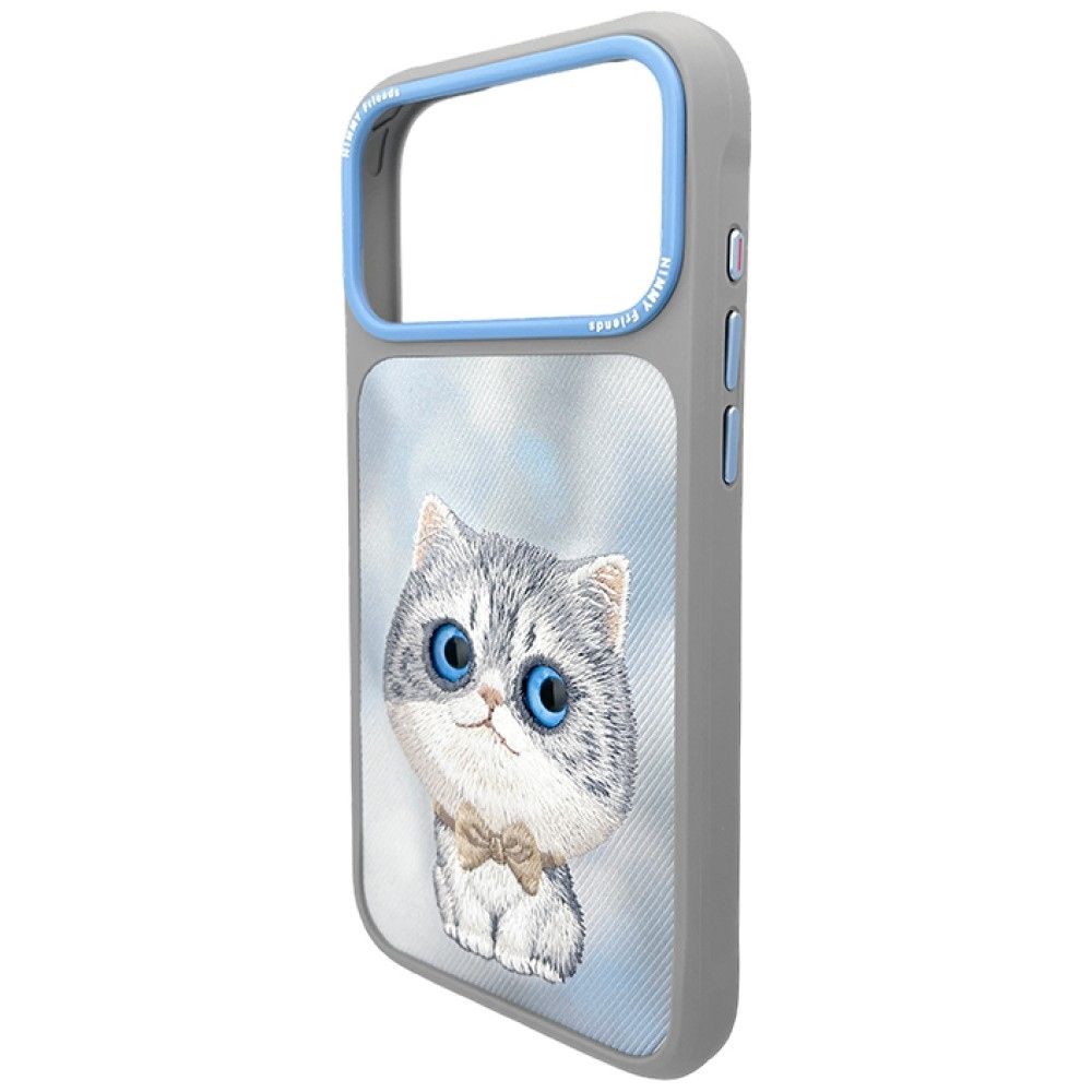 NIMMY case BIG EYED SILVER SHADED CAT for IPHONE 18 Pro Max/17 Pro Max grey