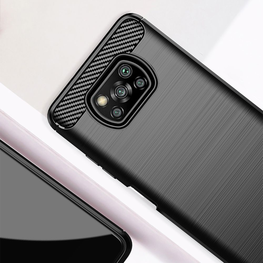 Futerał CARBON do XIAOMI POCO X3 czarny