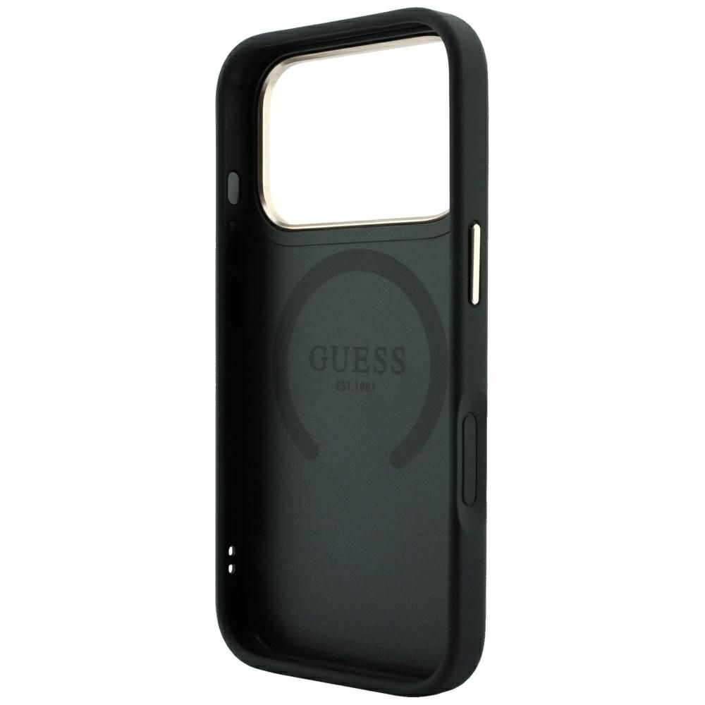 Case for IPHONE 18 Pro/17 Pro compatible with MagSafe (Stripe Round and Classic Logos 4G) black
