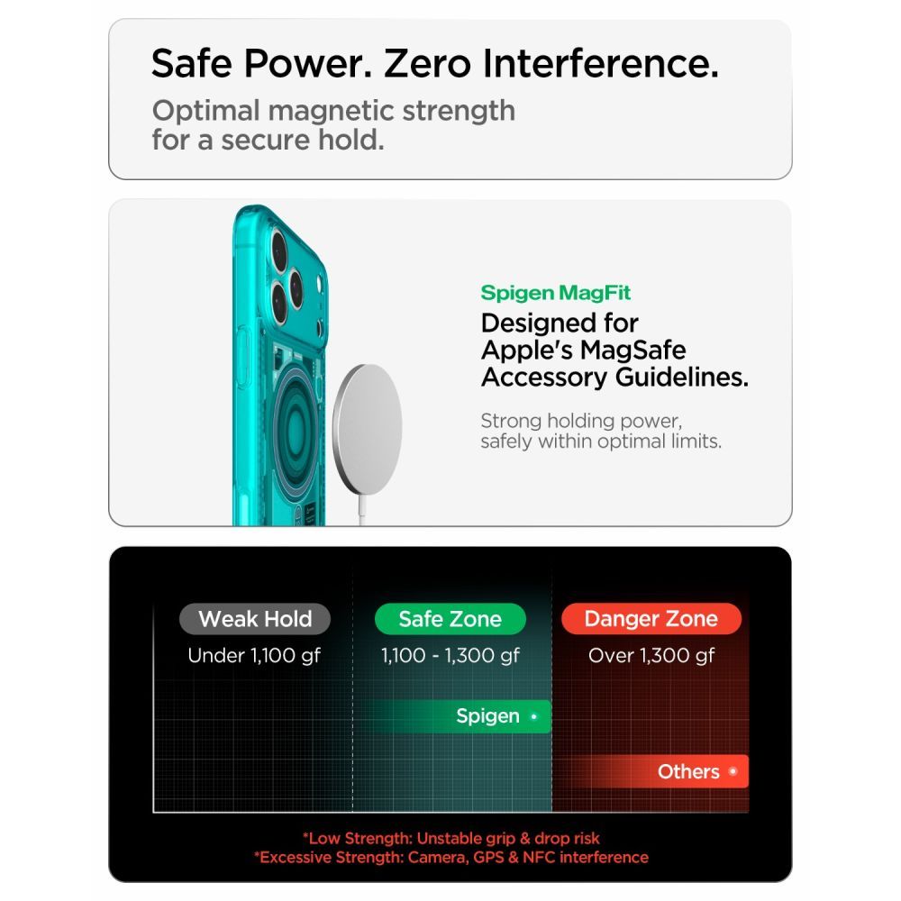 SPIGEN case ULTRA HYBRID compatible with MagSafe for IPHONE 17 Pro/18 Pro c-one bondi blue