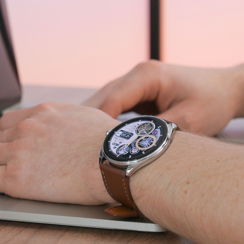 Smartwatch Hoco 1,43" AMOLED IP67 z funkcją rozmowy Y22 srebrny