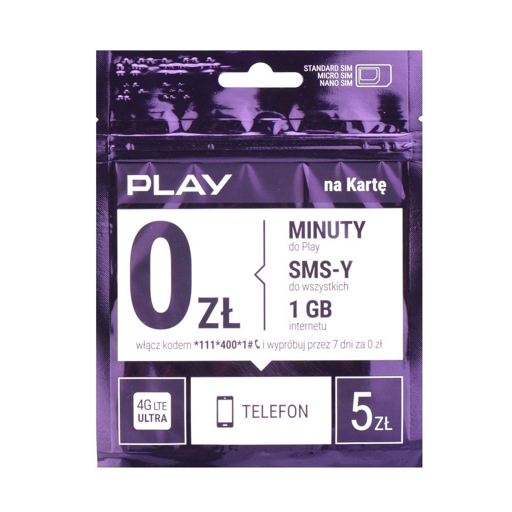 Karta Startowa Play 5 Formuła 3.0