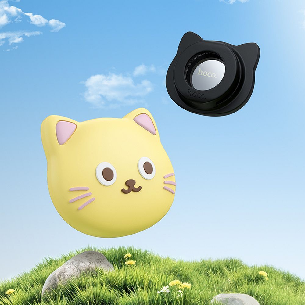 Locator compatible with Apple Find My Hoco Cat shape E91D black