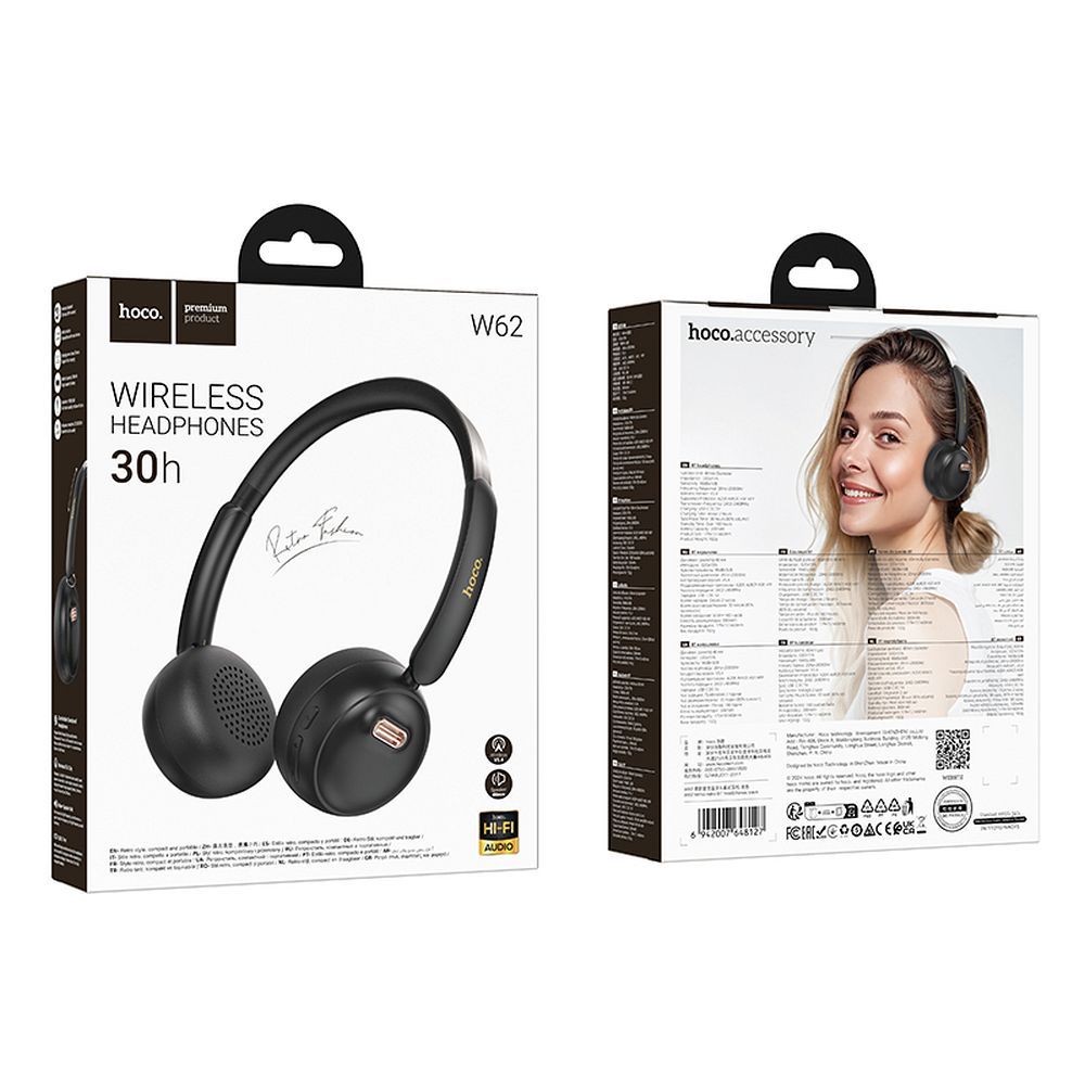 Wireless headphones Hoco W62 black