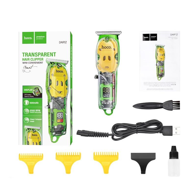 Maszynka do strzyżenia włosów Hoco DAR12 zielona