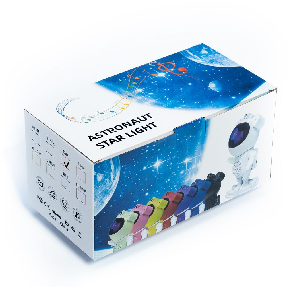 Projektor gwiazd astronauta z głośnikiem bluetooth X2503 niebieski
