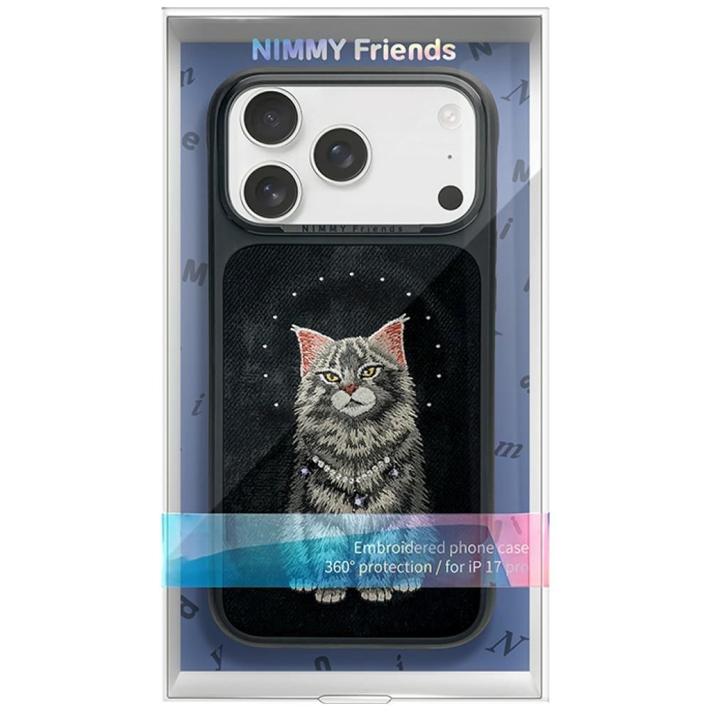 NIMMY case LUCKY FASHION CAT compatible with MagSafe for IPHONE 18 Pro Max/17 Pro Max black