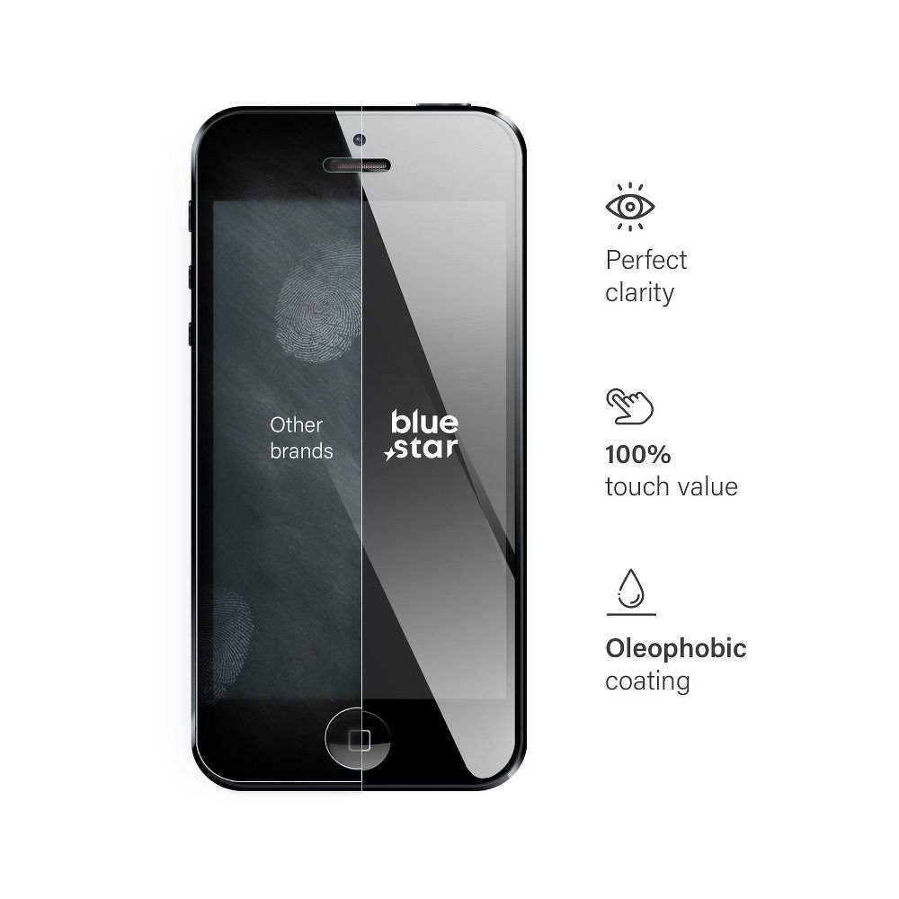 Szkło hartowane do iPhone 5 / 5C / 5S Blue Star