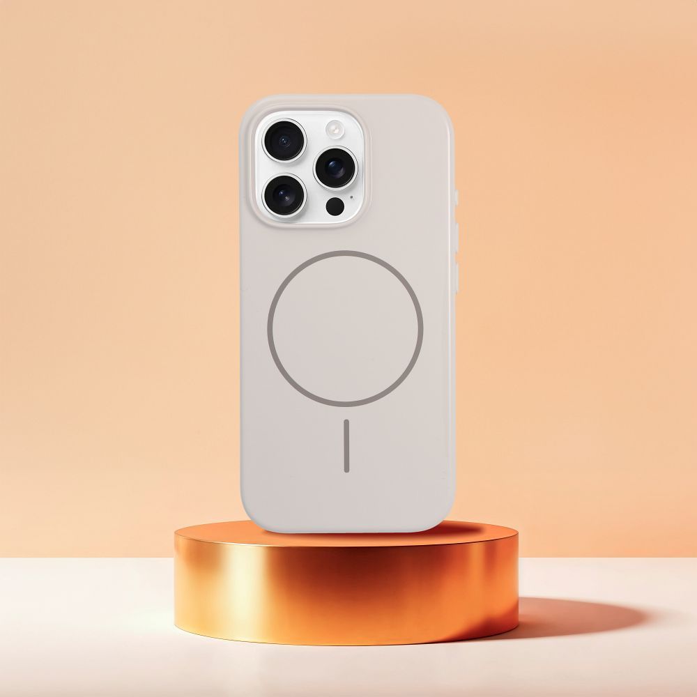 Glossy Mag Cover kompatybilny z MagSafe pasuje do IPHONE 16 PLUS biały