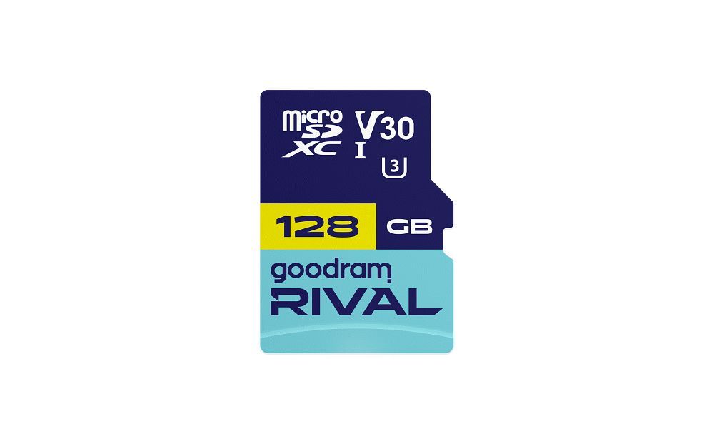 GOODRAM RIVAL Memory card microSD 128GB 100MB/s class 10 UHS-I V30 with adapter SD