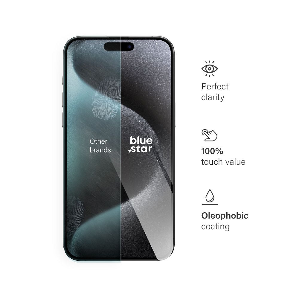 Szkło hartowane do iPhone 15 PRO MAX Blue Star