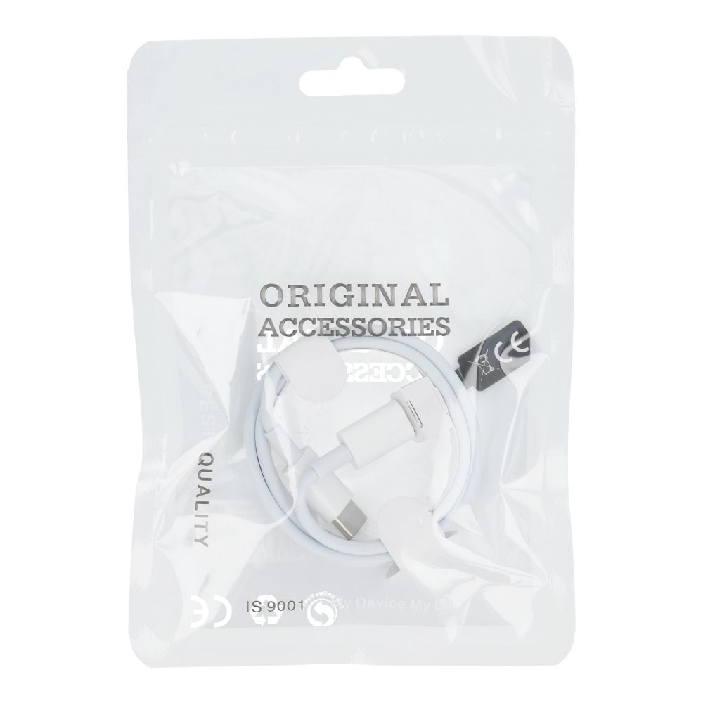 Kabel Typ C do Typ C PD 40W HD23 1 m biały