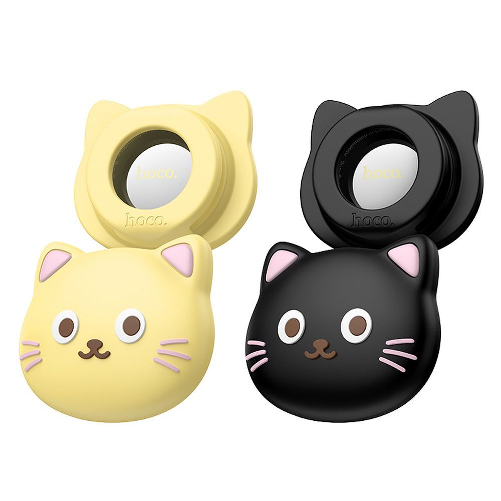 Locator compatible with Apple Find My Hoco Cat shape E91D black