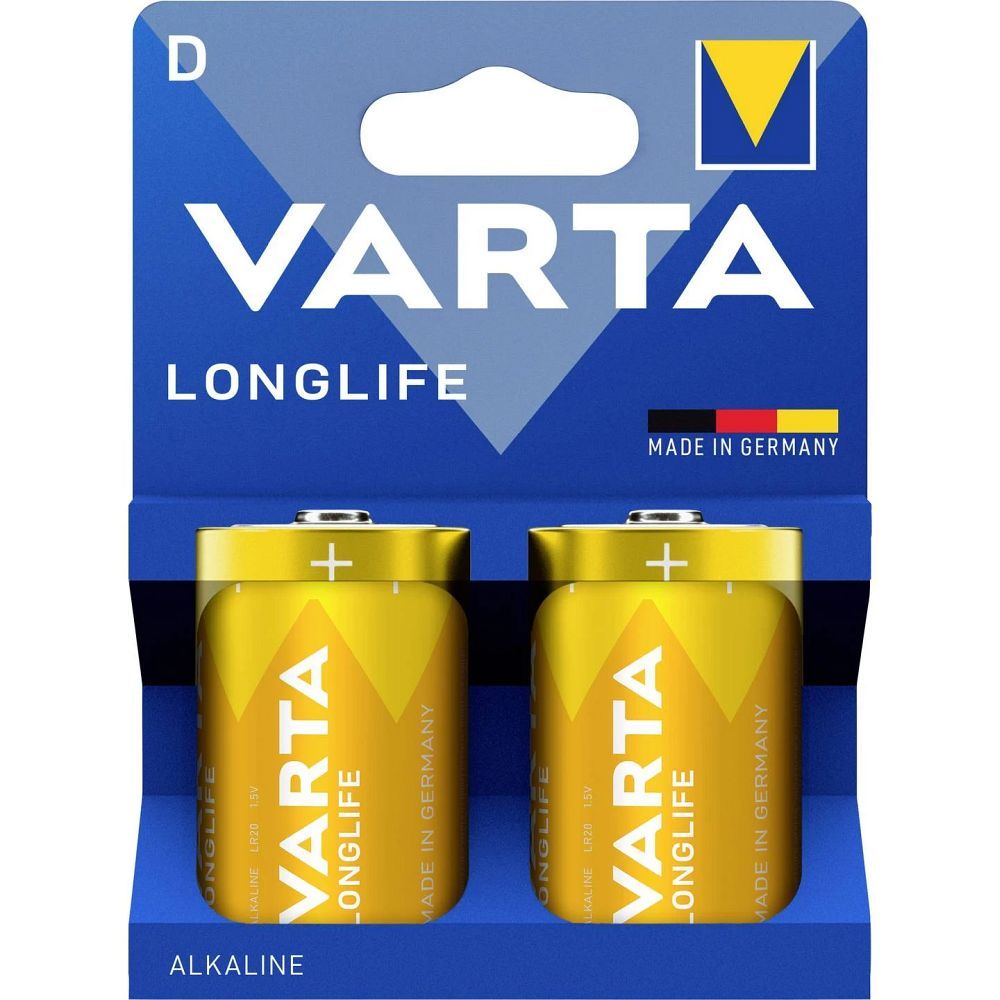 VARTA alkaline battery R20 (Type D) Longlife 2 pcs