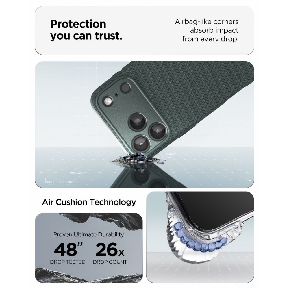 SPIGEN case LIQUID AIR for IPHONE 17 Pro Max/ 18 Pro Max abyss green