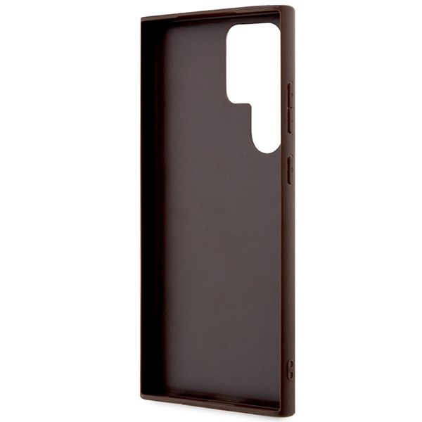 GUESS case for SAMSUNG S24 Ultra GUHCS24L4GMGBR (Leather 4G Metal Logo) brown