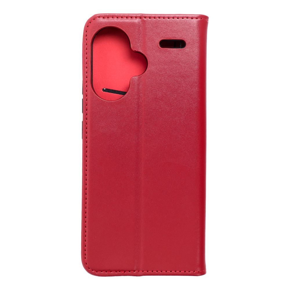 Kabura SMART PRO Book skórzana do XIAOMI Redmi Note 13 Pro Plus 5G bordowy