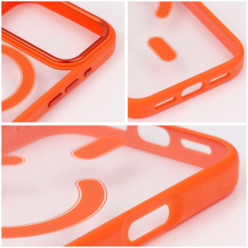 Case for iPhone 18 Pro / 17 Pro Color Edge Mag Cover compatible with MagSafe orange