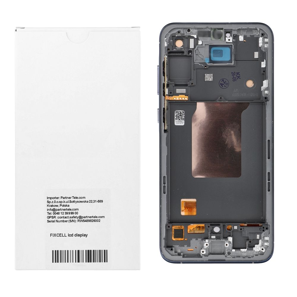REWA lcd display for SAMSUNG A55 OLED black with frame