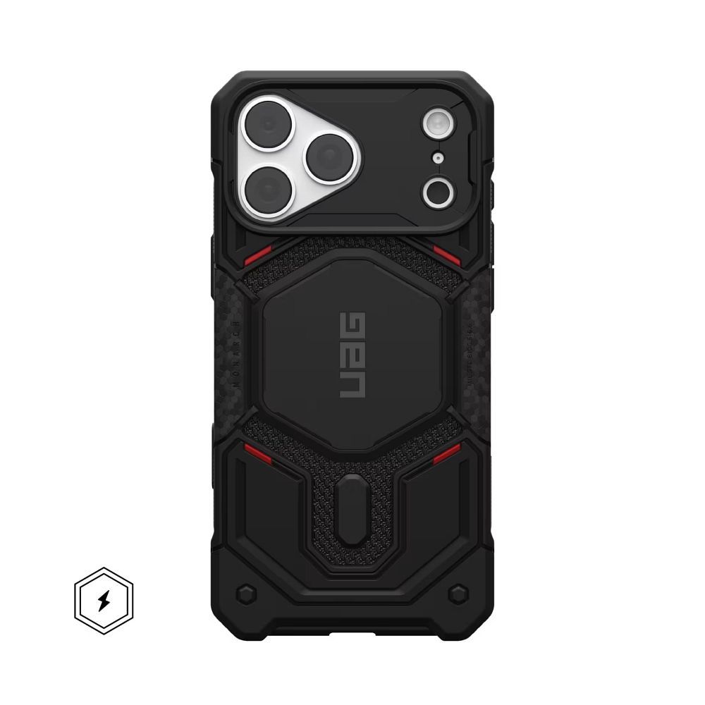 UAG Urban Armor Gear case Monach Pro compatible with MagSafe for IPHONE 18 Pro Max/17 Pro Max kevlar black