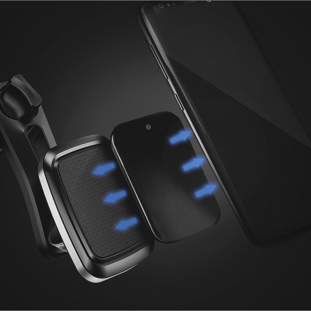 Blaszki do uchwytu magnetycznego czarno srebrne