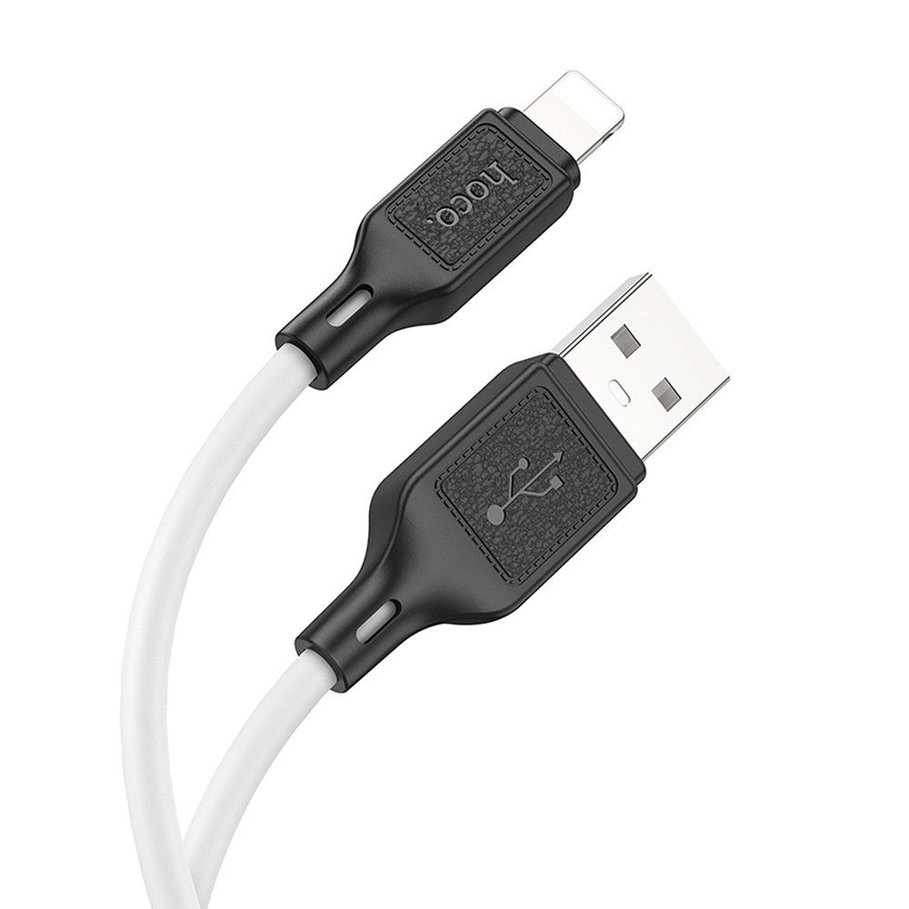 Hoco USB-A–Lightning kábel, 2,4 A, 1 m, X90, fehér