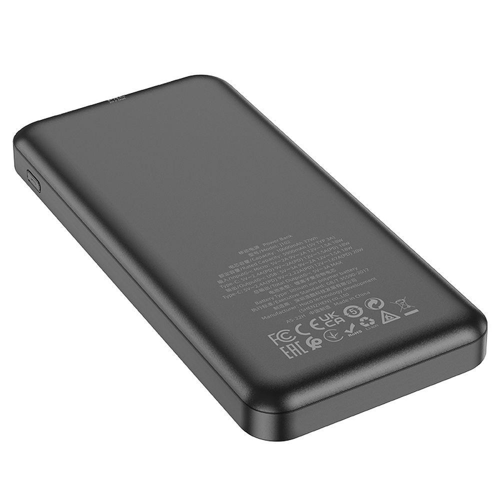 Powerbank Hoco 10000 mAh QC3.0 PD 3A 20W J102 black