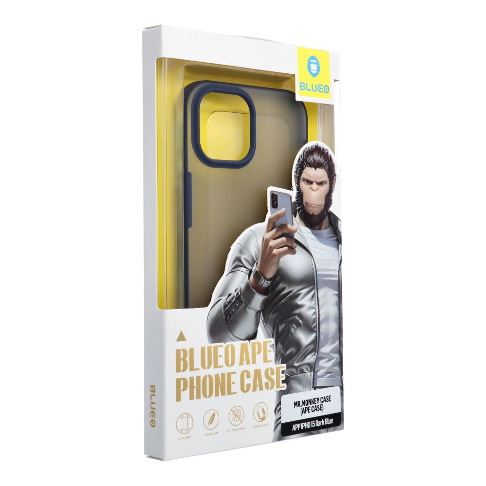 BLUEO APE Phone Case - Apple iPhone 15 niebieski