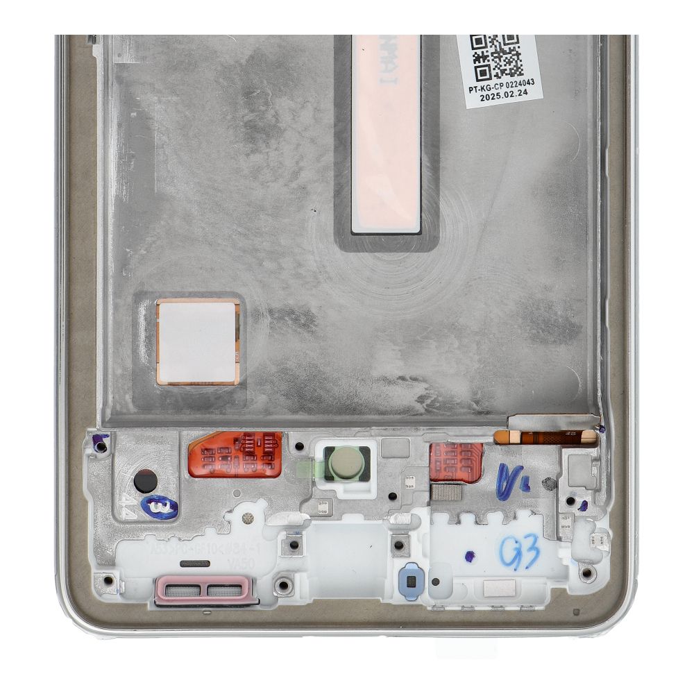 Wyświetlacz LCD do SAMSUNG A53 A536 HARD OLED z ramką srebrny