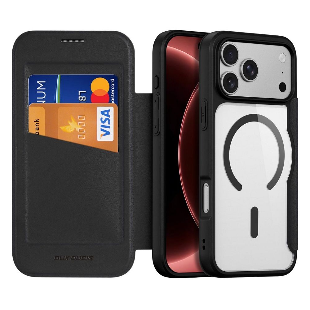 DUX DUCIS case SKIN X PRO compatible with MagSafe for iPhone 18 Pro Max / 17 Pro Max (Open Ring Version) black