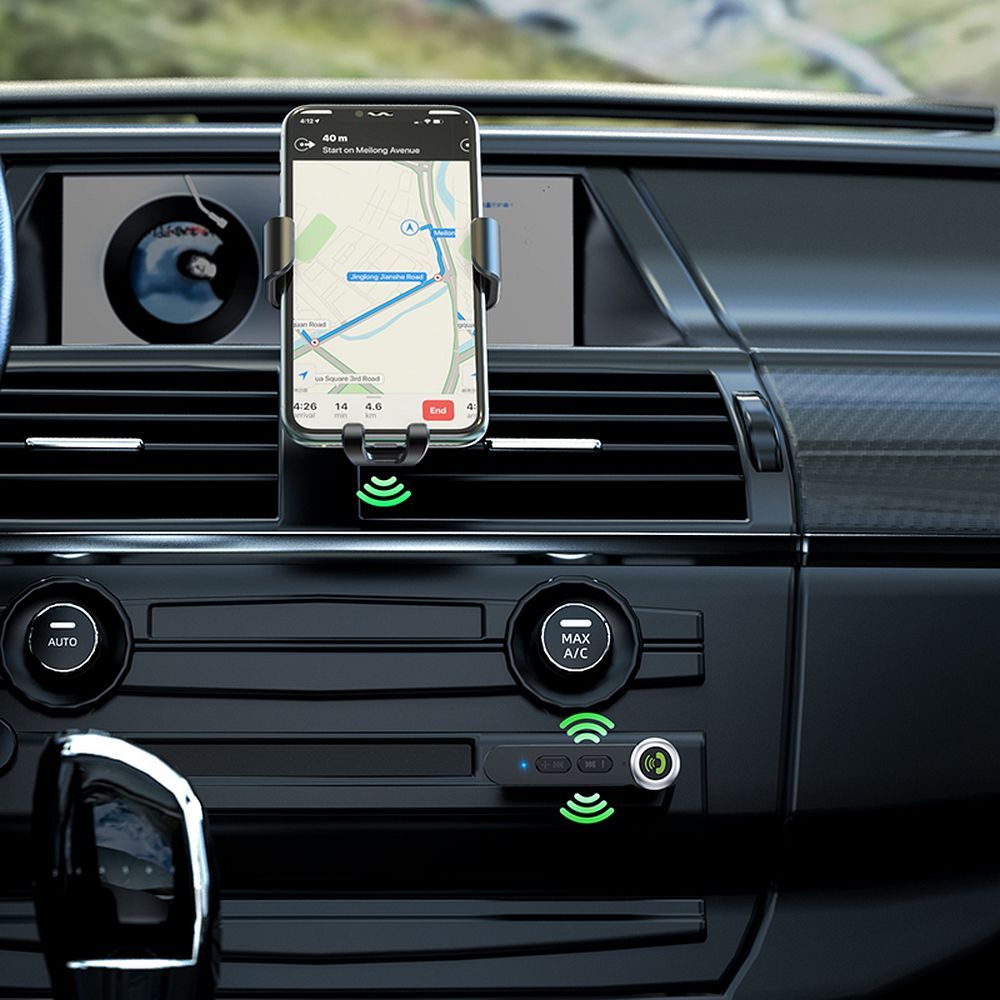 Wireless car receiver Hoco AUX Bluetooth Jack 3,5 mm E58 black