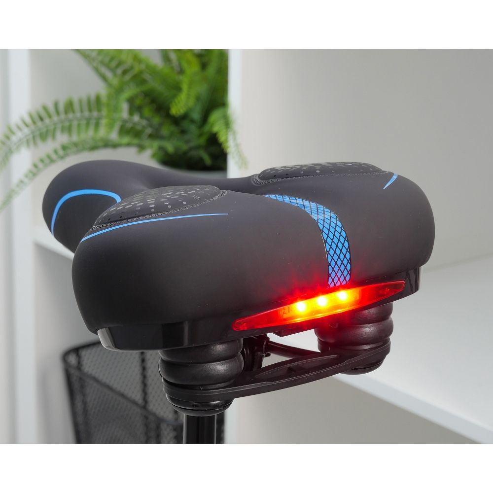 Siodełko rowerowe z wbudowaną lampką LED FSBSD-232-1 czarne