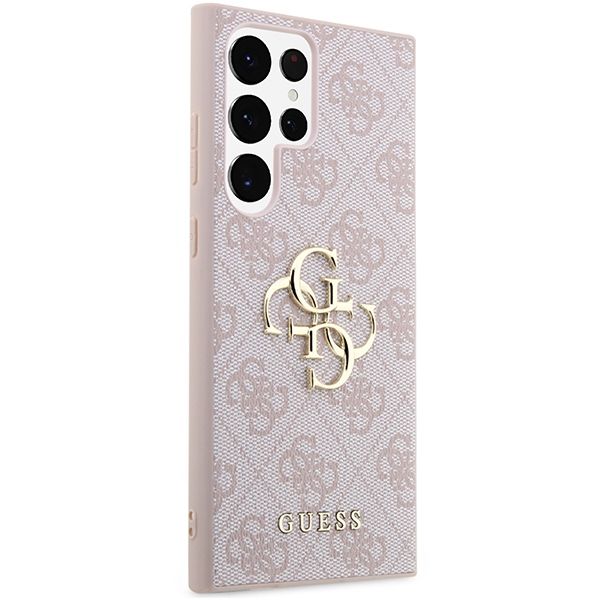 GUESS case for SAMSUNG S24 Ultra GUHCS24L4GMGPI (Leather 4G Metal Logo) pink