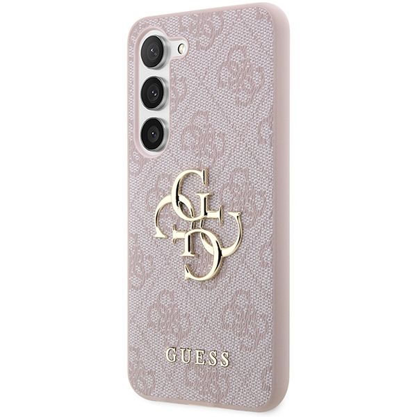 GUESS case for SAMSUNG S24 GUHCS24S4GMGPI (Leather 4G Metal Logo) pink