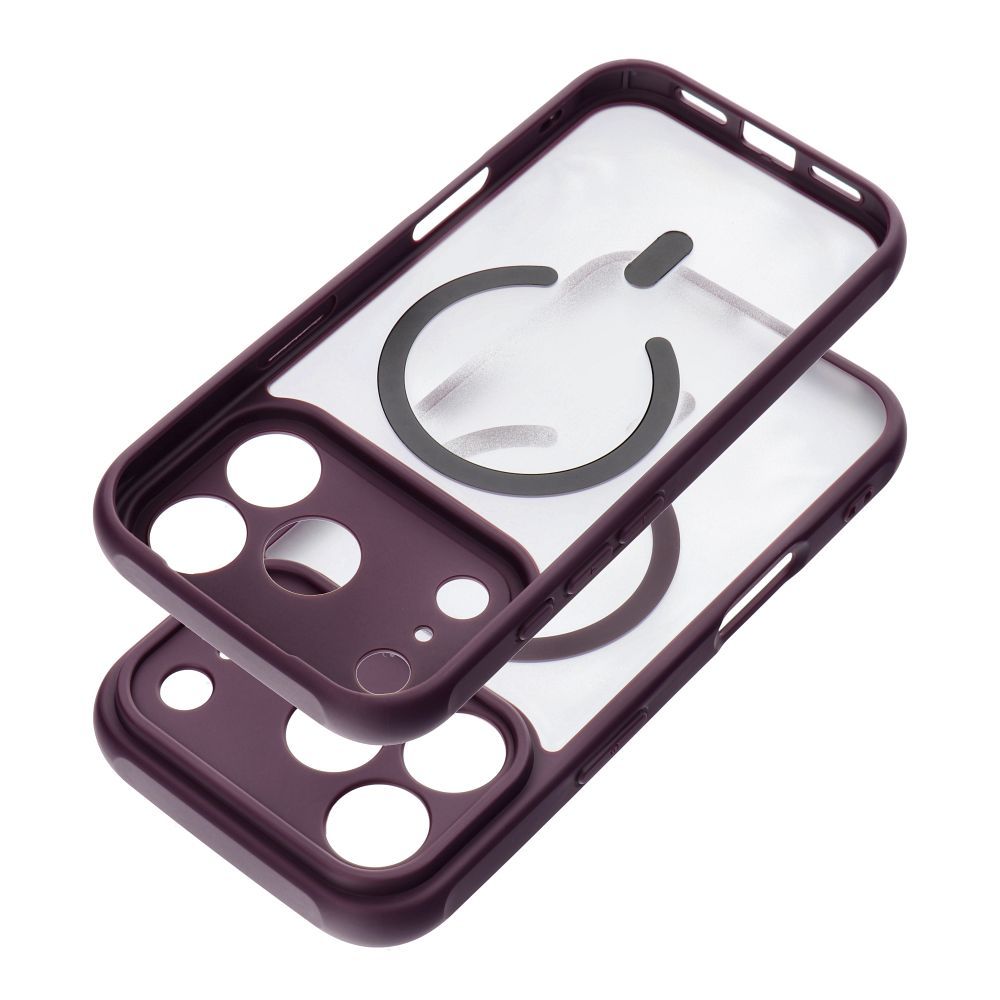 Case for iPhone 18 Pro / 17 Pro Full Matte Mag Cover compatible with MagSafe burgundy
