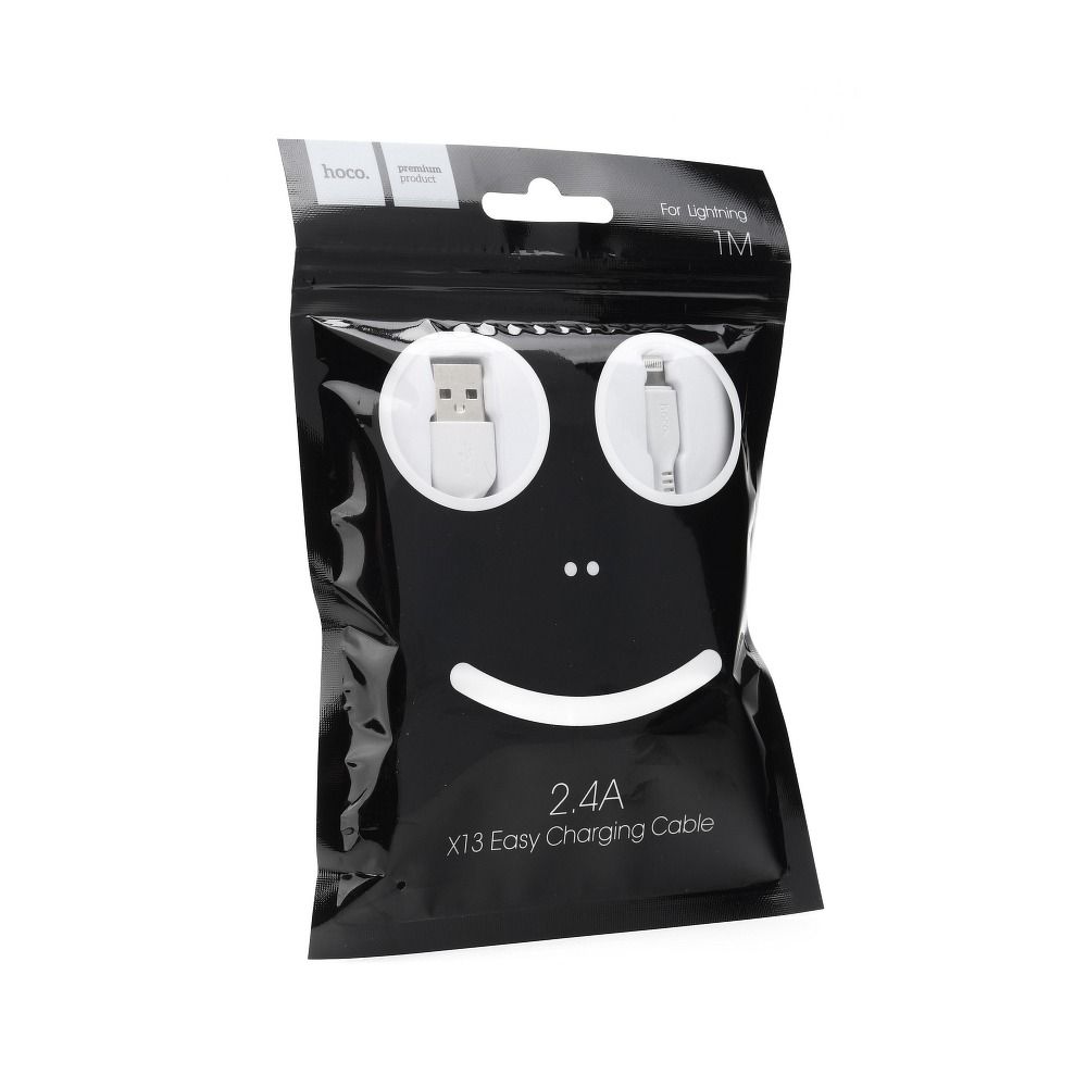 Kabel USB A do Lightning Hoco 1 m X13 biały