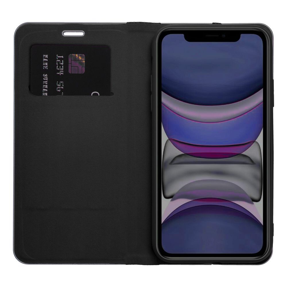 Kabura LUNA Book Carbon do IPHONE 17 czarny