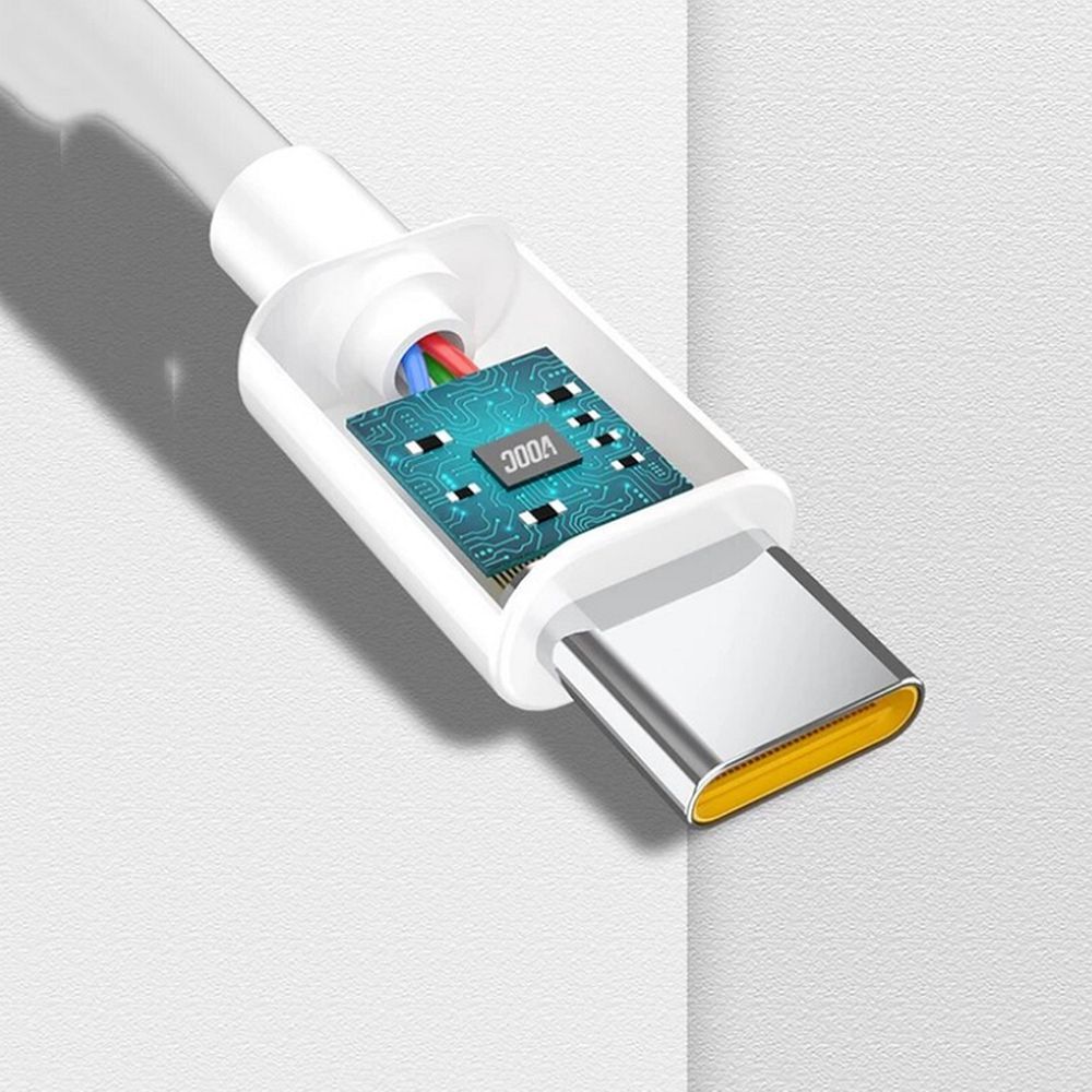 OPPO oryginalny kabel USB A do Typ C 6,5A 65W DL136 1 m biały bulk