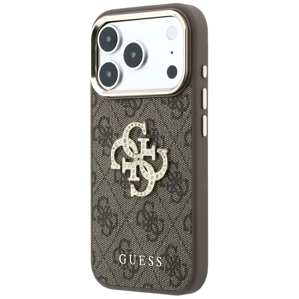 Case for IPHONE 18 Pro Max/17 Pro Max (Big Strass Logo 4G) brown