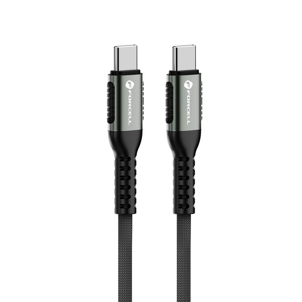 Cable USB C to USB C Forcell F-Energy QC4.0 PD 5A 100W Cafule 3 m C260 black
