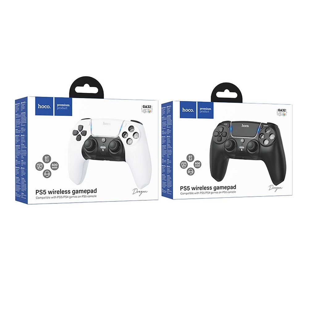 Wireless gamepad for PS5 compatible with PS5/PS4 games Hoco GA32 white