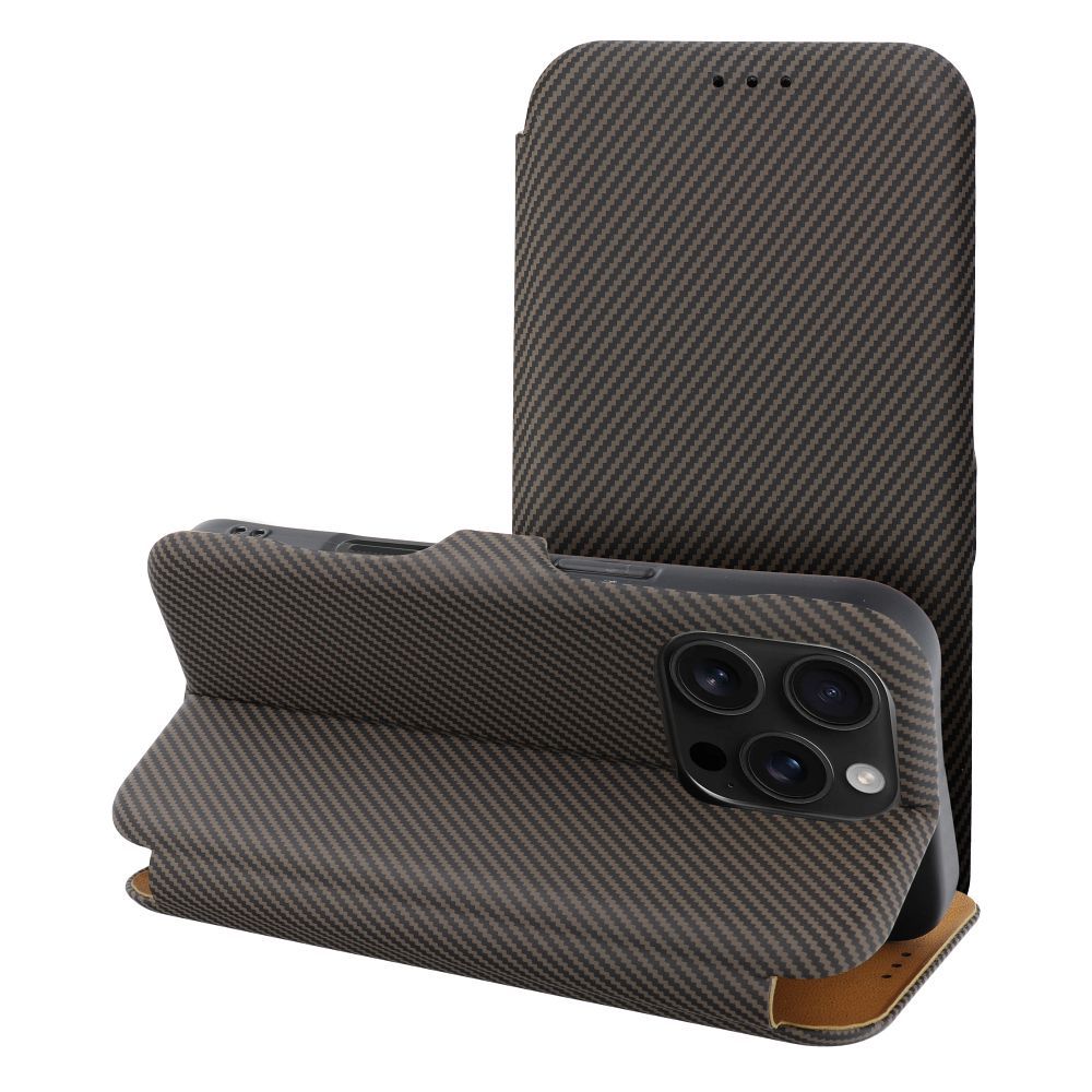Kabura FOLIO Side Magnet do IPHONE 16 PRO brązowy