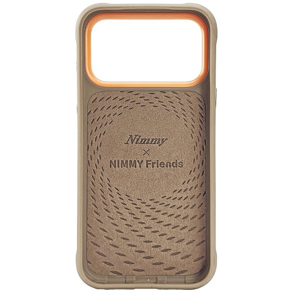 NIMMY case BIG EYED LYING TEDDY POODLE compatible with MagSafe for IPHONE 18 Pro/17 Pro brown