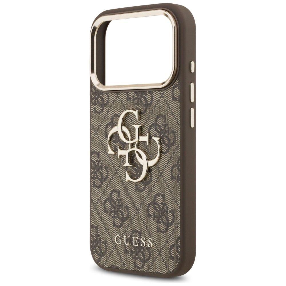 GUESS case for IPHONE 18 Pro / 17 Pro GUE005483 (PU W/ Big 4G Classic Logo) brown gold