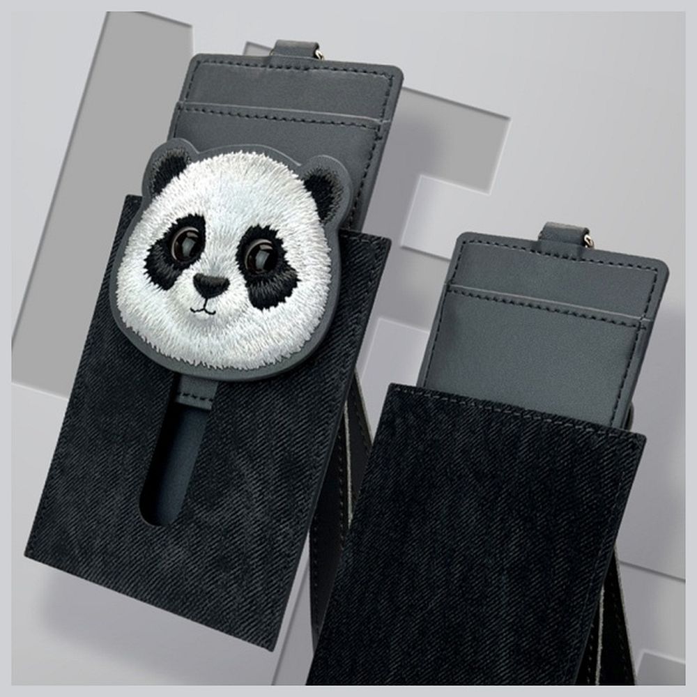 NIMMY card wallet BIG EYED PET 2.0 Panda black