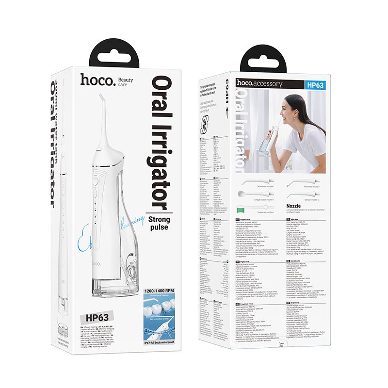 Oral flushing device Hoco IPX7 300 ml HP63 white
